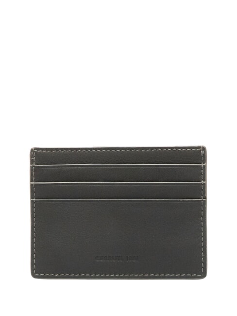 CERRUTIS porte-cartes en cuir noir - Portefeuilles Homme