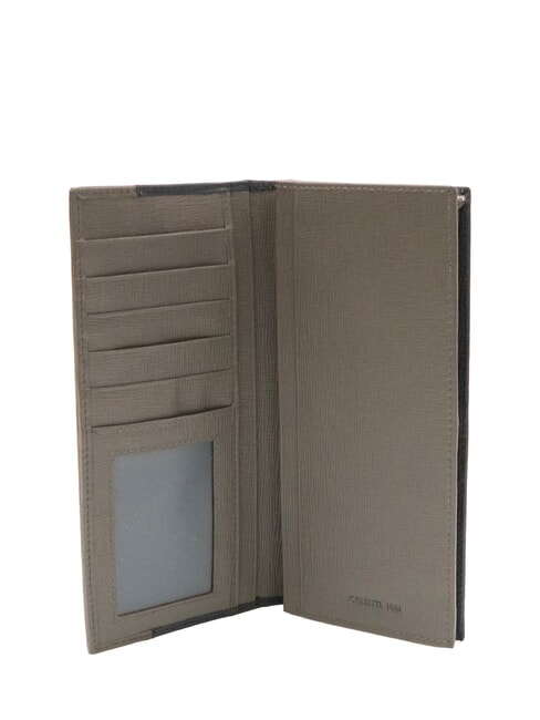 NADIR portefeuille en cuir Saffiano bleu - Portefeuilles Homme