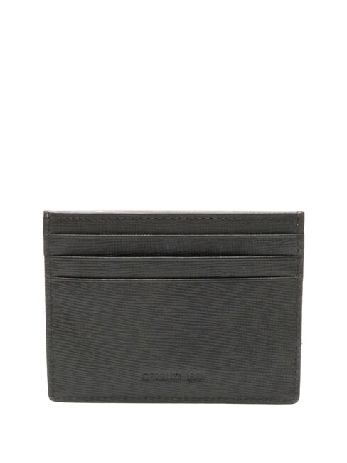 NADIR porte-cartes en cuir plat gris - Portefeuilles Homme