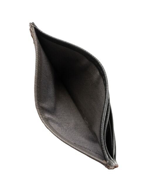 NADIR porte-cartes en cuir plat gris - Portefeuilles Homme