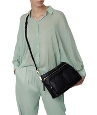 COCCINELLE HYLE Sac en cuir double fonction de taille moyenne vert laurier - Sacs pour Femme - 5