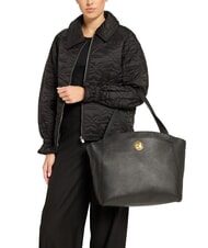 COCCINELLE LIYA Sac bandoulière en cuir martelé Noir - Sacs pour Femme - 4