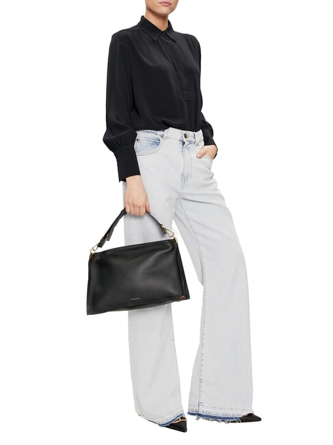 SNIP Sac bandoulière en cuir martelé lever de soleil/pot - Sacs pour Femme