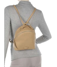 COCCINELLE VOILE Mini sac à dos en cuir martelé brume bleue - Sacs pour Femme - 7