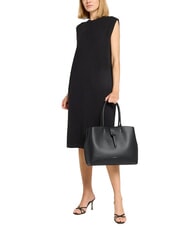 COCCINELLE ALBA Sac bandoulière en cuir martelé Noir - Sacs pour Femme - 4