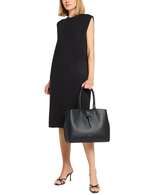 ALBA Sac bandoulière en cuir martelé rose poudré - Sacs pour Femme