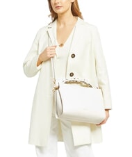 COCCINELLE BOHEME GRANA DOUBLE Sac à main, avec bandoulière, en cuir blanc/peau - Sacs pour Femme - 3