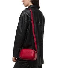 COCCINELLE MALETA CALF Mini sac bandouli&egrave;re, en cuir sangria - Sacs pour Femme - 4