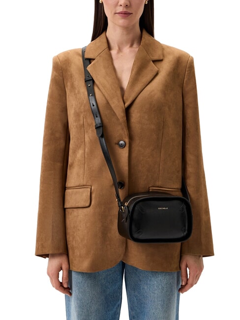 MALETA CALF Mini sac bandoulière, en cuir Noir - Sacs pour Femme