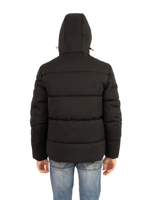 PADDED Doudoune mi-longue à capuche noir - Doudounes homme