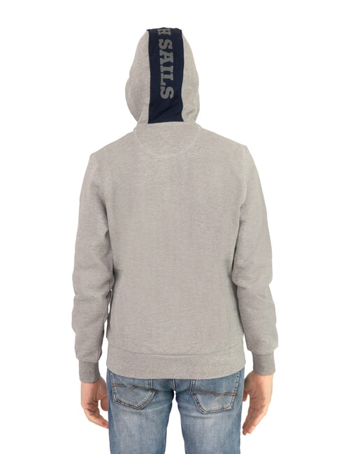 PATCH Sweat à capuche zippé mélange gris moyen - Pulls molletonnés