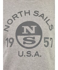 NORTH SAILS LOGO Sweat-shirt à col rond avec imprimé maxi mélange gris moyen - Pulls molletonnés - 3
