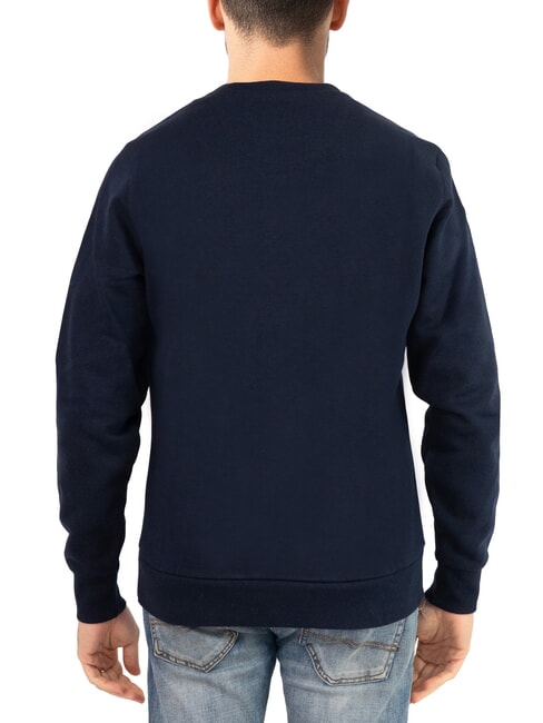 LOGO Sweat-shirt à col rond avec imprimé maxi bleu marine - Pulls molletonnés