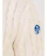 NORTH SAILS N|S pull à col rond en maille torsadée Guimauve - Pulls pour hommes - 3