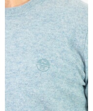 NORTH SAILS N|S Pull à col rond avec logo brodé bleu poussiéreux - Pulls pour hommes - 3