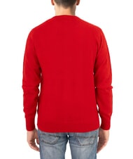 NORTH SAILS N|S Pull &agrave; col rond avec logo brod&eacute; rouge pomp&eacute;ien - Pulls pour hommes - 2