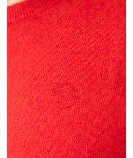 NORTH SAILS N|S Pull &agrave; col rond avec logo brod&eacute; rouge pomp&eacute;ien - Pulls pour hommes - 3
