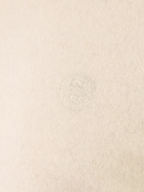 N|S Pull à col rond avec logo brodé Guimauve - Pulls pour hommes