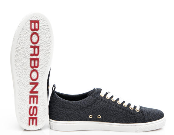 Baskets Achetez À Outlet En Borbonese Prix Tissu Jet 6AaWgq