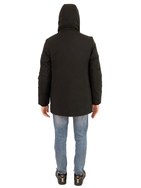 LIGHT SOFT Veste longue à capuche noir - Vestes pour hommes