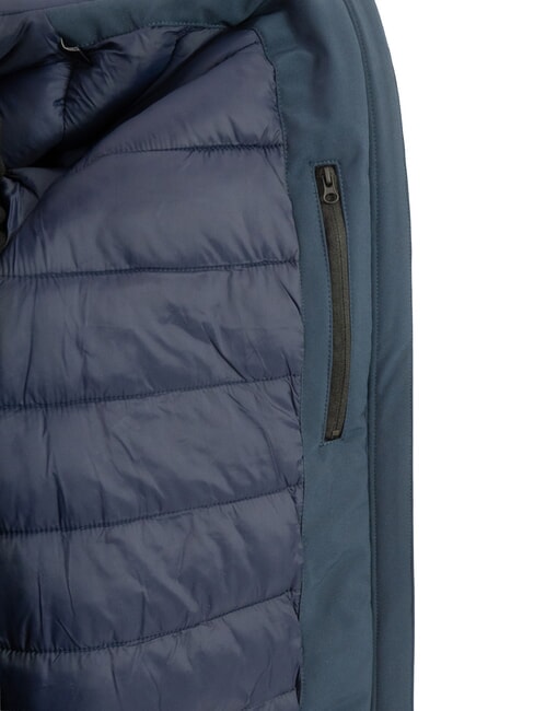 SOFTSHELL blouson aviateur &agrave; capuche bleu marine - Vestes pour hommes