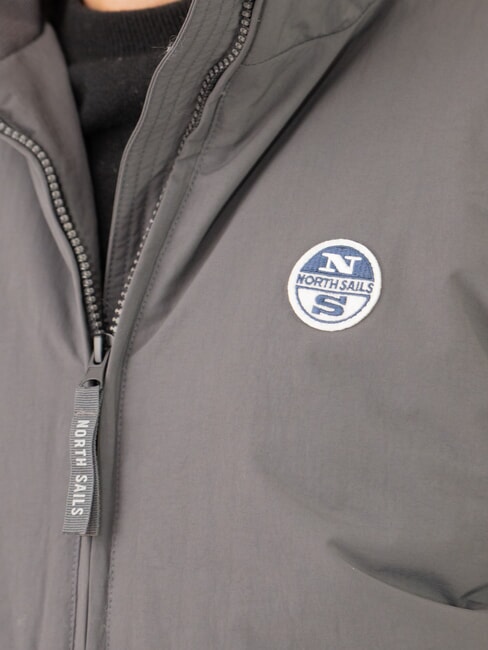 BOMBER blouson aviateur à fermeture éclair intégrale asphalte - Vestes pour hommes