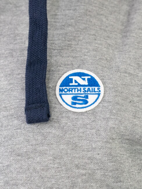 PATCH Sweat &agrave; capuche zipp&eacute; m&eacute;lange gris moyen - Pulls molletonn&eacute;s