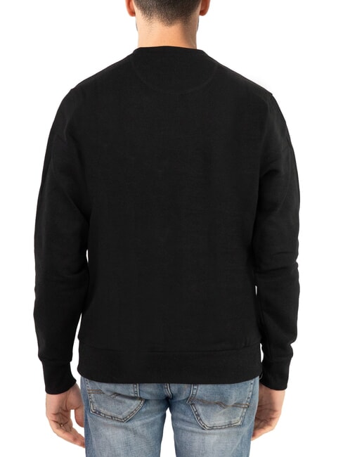 PATCH Sweat-shirt à col rond noir - Pulls molletonnés