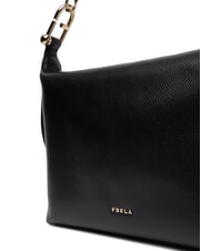 FURLA TONIE Petit sac en cuir avec bandoulière Noir - Sacs pour Femme - 4