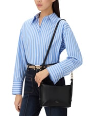 FURLA TONIE Petit sac en cuir avec bandoulière Noir - Sacs pour Femme - 5