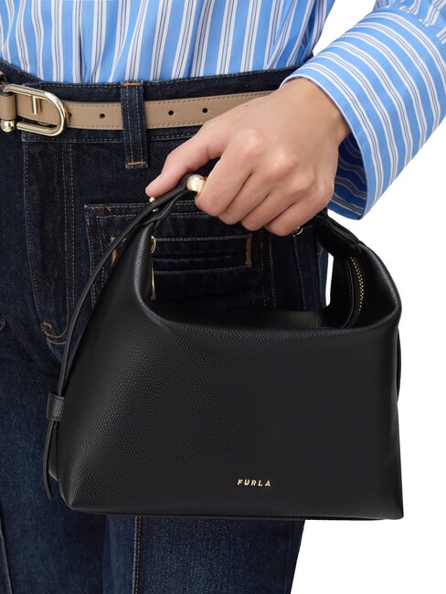 TONIE Petit sac en cuir avec bandoulière Noir - Sacs pour Femme