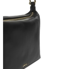FURLA TONIE Sac bandoulière en cuir avec bandoulière Noir - Sacs pour Femme - 3