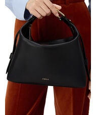 FURLA TONIE Sac bandoulière en cuir avec bandoulière Noir - Sacs pour Femme - 7