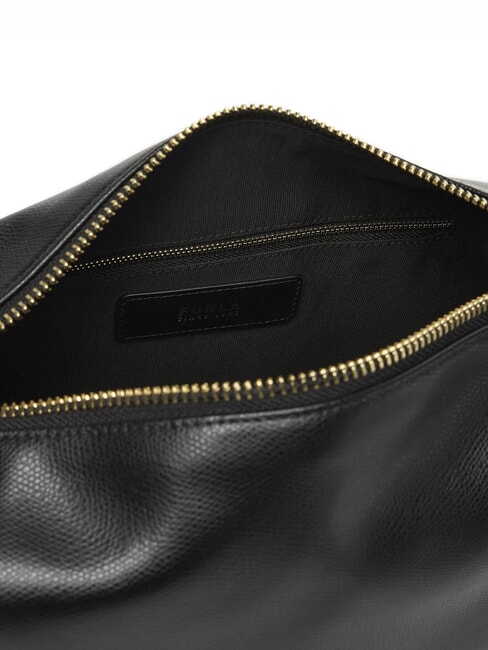 TONIE Sac bandoulière en cuir avec bandoulière Noir - Sacs pour Femme