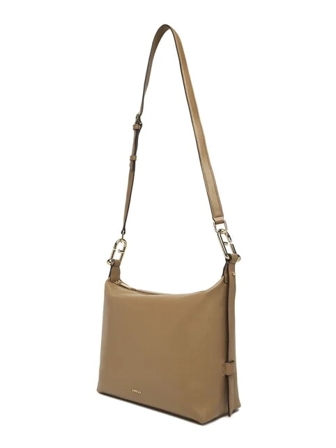 TONIE Sac bandoulière en cuir avec bandoulière caramel au beurre - Sacs pour Femme