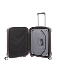 PIQUADRO PQ-LIGHT Trolley cabine ultra fin gris/rouge - Valises cabine - 2