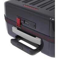 PIQUADRO PQ-LIGHT Trolley cabine ultra fin gris/rouge - Valises cabine - 3