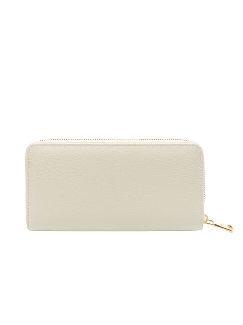 BASIC Portefeuille en cuir zipp&eacute; blanc - Portefeuilles Femme