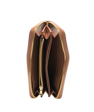 BRACCIALINI BASIC Portefeuille en cuir zipp&eacute; marron - Portefeuilles Femme - 2