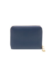 BRACCIALINI BASIC Petit portefeuille en cuir zipp&eacute; bleu - Portefeuilles Femme - 3