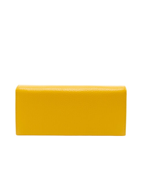 BASIC Grand portefeuille continental en cuir jaune - Portefeuilles Femme
