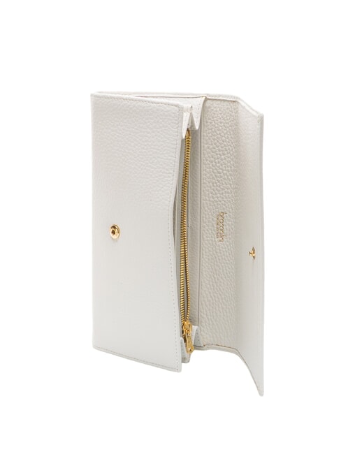 BASIC Grand portefeuille continental en cuir blanc - Portefeuilles Femme