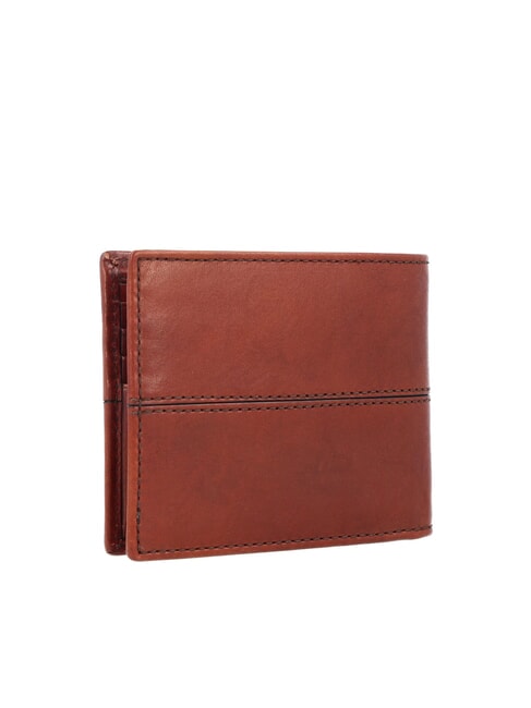VESPUCCI Portefeuille en cuir 8cc MARRON - Portefeuilles Homme