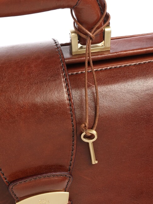 STORY UOMO Sac de médecin en cuir MARRON - Porte Documents Travail