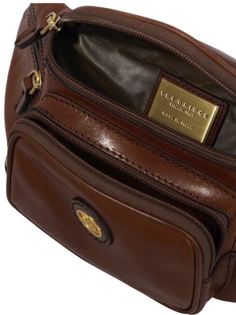 STORY UOMO Sac banane en cuir MARRON - Sacs banane