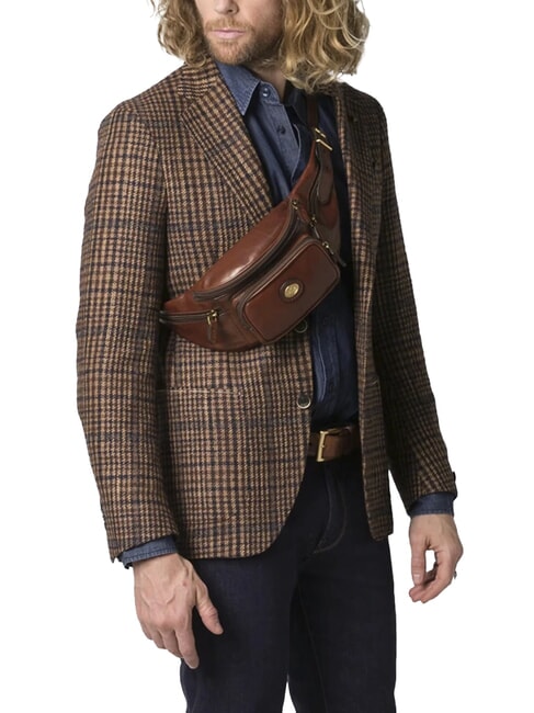 STORY UOMO Sac banane en cuir MARRON - Sacs banane