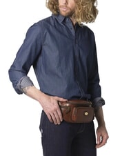 THE BRIDGE STORY UOMO Sac banane en cuir MARRON - Sacs banane - 5