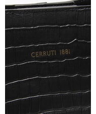CERRUTI ISABELLE Sac bandoulière en cuir noir - Sacs pour Femme - 3