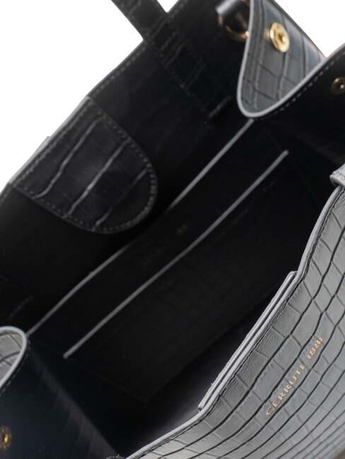 ISABELLE Sac bandoulière en cuir noir - Sacs pour Femme