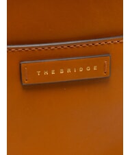 THE BRIDGE CECILIA Bandoulière en cuir Cognac / or - Sacs pour Femme - 3